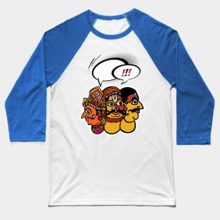 three Faces Baseball T-Shirt